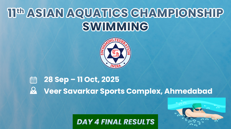 11th Asian Aquatics Championship Swimming 2025 - Day 4 Final Results